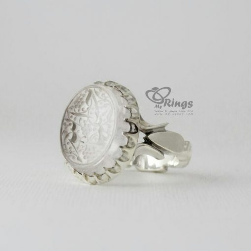 Handmade Silver Ring With Real High-Quality Dur Al Najaf MR0003