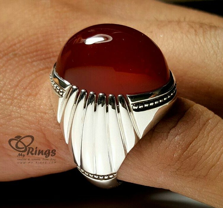 Natural Khorasani Agate With Handmade Silver Ring