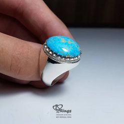 Feroza With Handmade Silver Ring MR0079