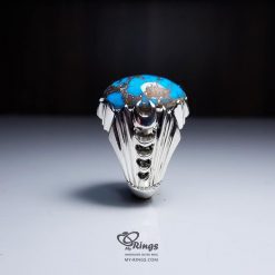 Neyshaburi Feroza With Handmade Silver Ring
