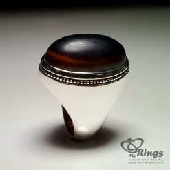 Handmade Silver 925 Ring With Natural Aqeeq