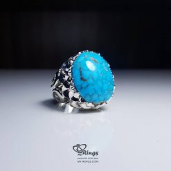 Nishapur Turquoise With Handmade Silver 925 Ring