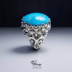 Nishapur Turquoise With Handmade Silver 925 Ring MR0101