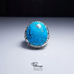 Nishapur Turquoise With Handmade Silver 925 Ring MR0101