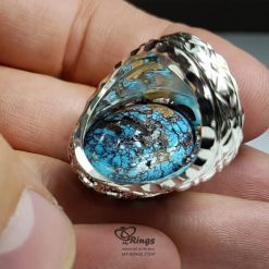 Natural Turquoise With Handmade Silver 925 Ring MR0103