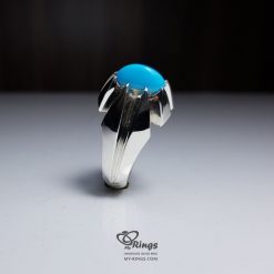 Original Nishapur Turquoise With Handmade Silver 925 Ring