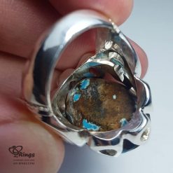 Unique Nishapur Firoza With Silver 925 Ring MR0107