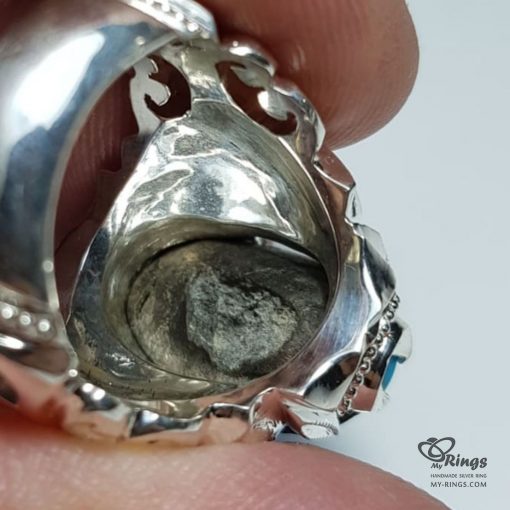 Natural Neyshaburi Firoza With Silver 925 Ring MR0109