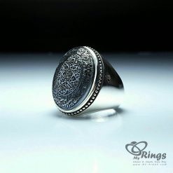 Natural Hadid Sini Stone with Handmade Silver Ring