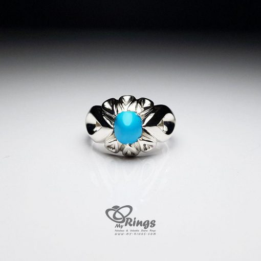 Exquisite Ferozah With Handmade Silver Ring