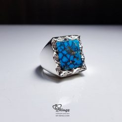 Natural Turquoise With Handmade Silver Ring