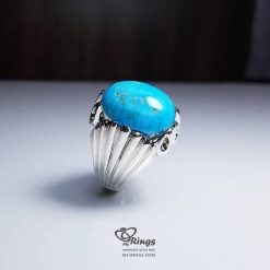 Original Turquoise With Handmade Silver Ring