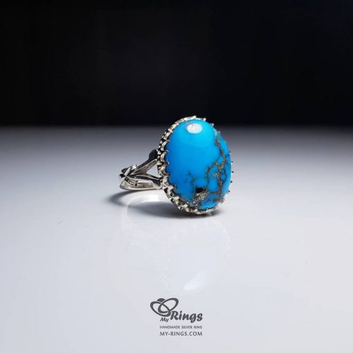 Natural Shajar Turquoise And Handmade Silver 925 Ring