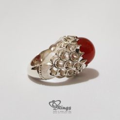 Handmade Silver Ring And First Class Yemeni Agate