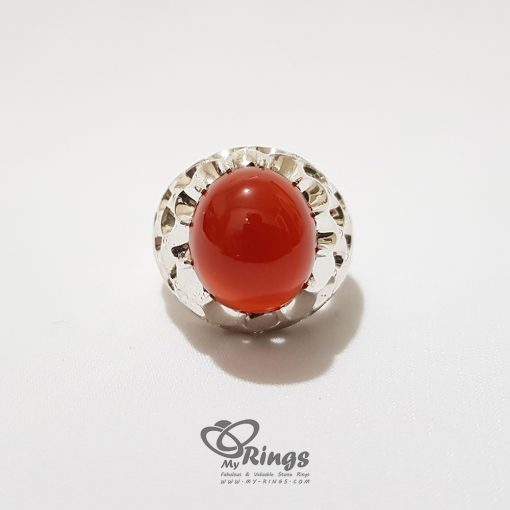 Handmade Silver Ring And First Class Yemeni Agate