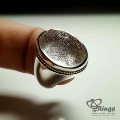 High Quality Dur Al Najaf With Handmade Silver Ring