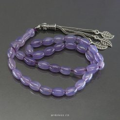 Purple Yemeni Aqeeq Tasbih