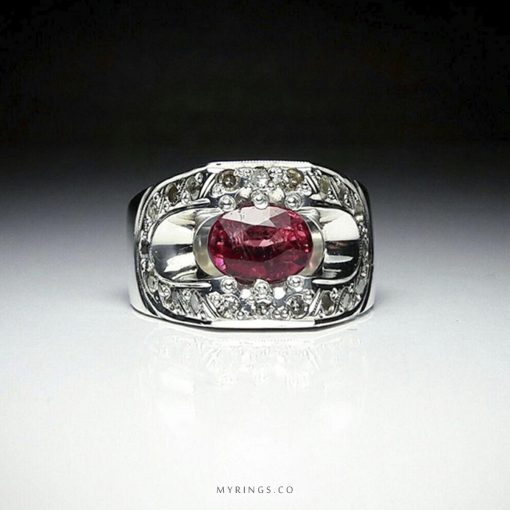 Natural Tourmaline With Silver 925 Ring