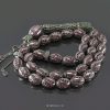 Very Special Silver Tasbih With African Ruby And Zambian Emerald