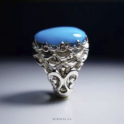 Wonderful Nishapur Firoza With Handmade Silver 925 Ring