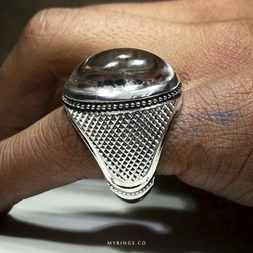 Exquisite Dur Al Najaf With Handmade Silver Ring