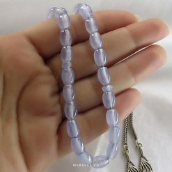Natural Purple Yemeni Agate Prayer Beads