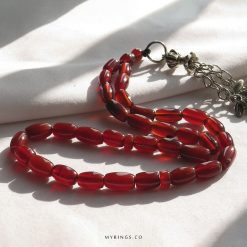 Elegant Yemeni Aqeeq Prayer Beads